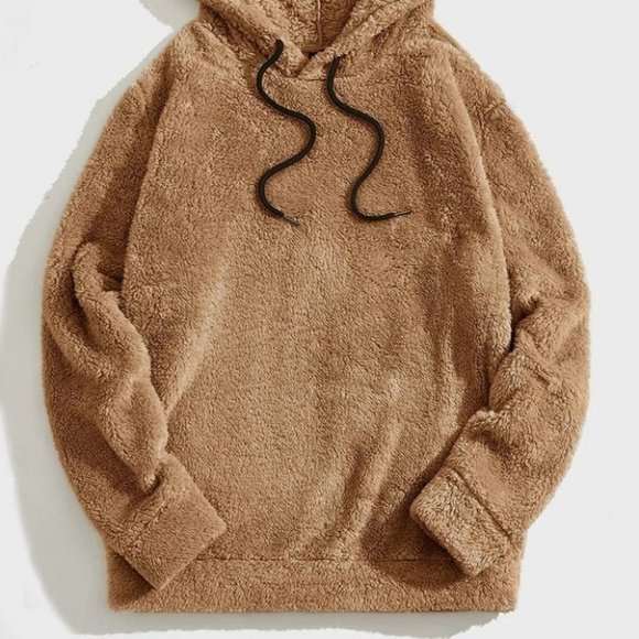 Camel Mens Teddy Hoodie - Picture 2 of 6
